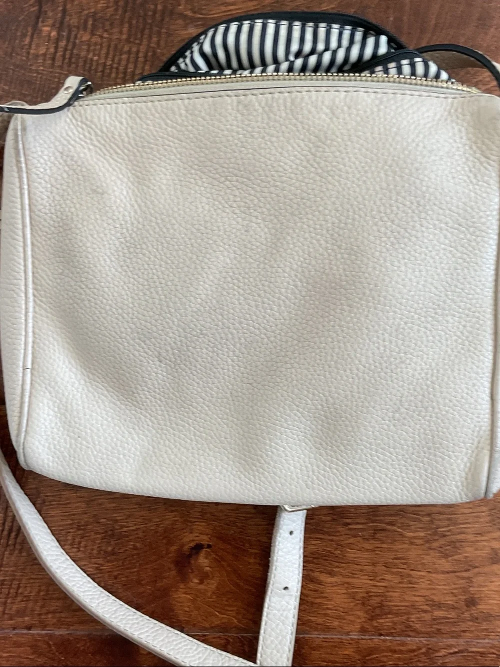 kate spade Cream Pebbled Leather Crossbody Bag